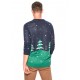 Cropp men's sweater "christmas", navy blue color UI759-59X