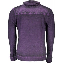 Guess men's sweater with elongated collar, dark purple color m74p43k6980