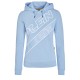 PLEIN SPORT women's hooded sweatshirt DFPS20481 light blue