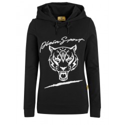 PLEIN SPORT women's hooded sweatshirt DFPS20899 black