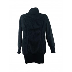 Troll Reserved black women's coat with faux fur inside