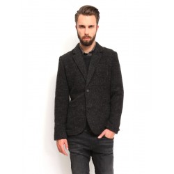 Top Secret Men's Blazer with Wool Black Color